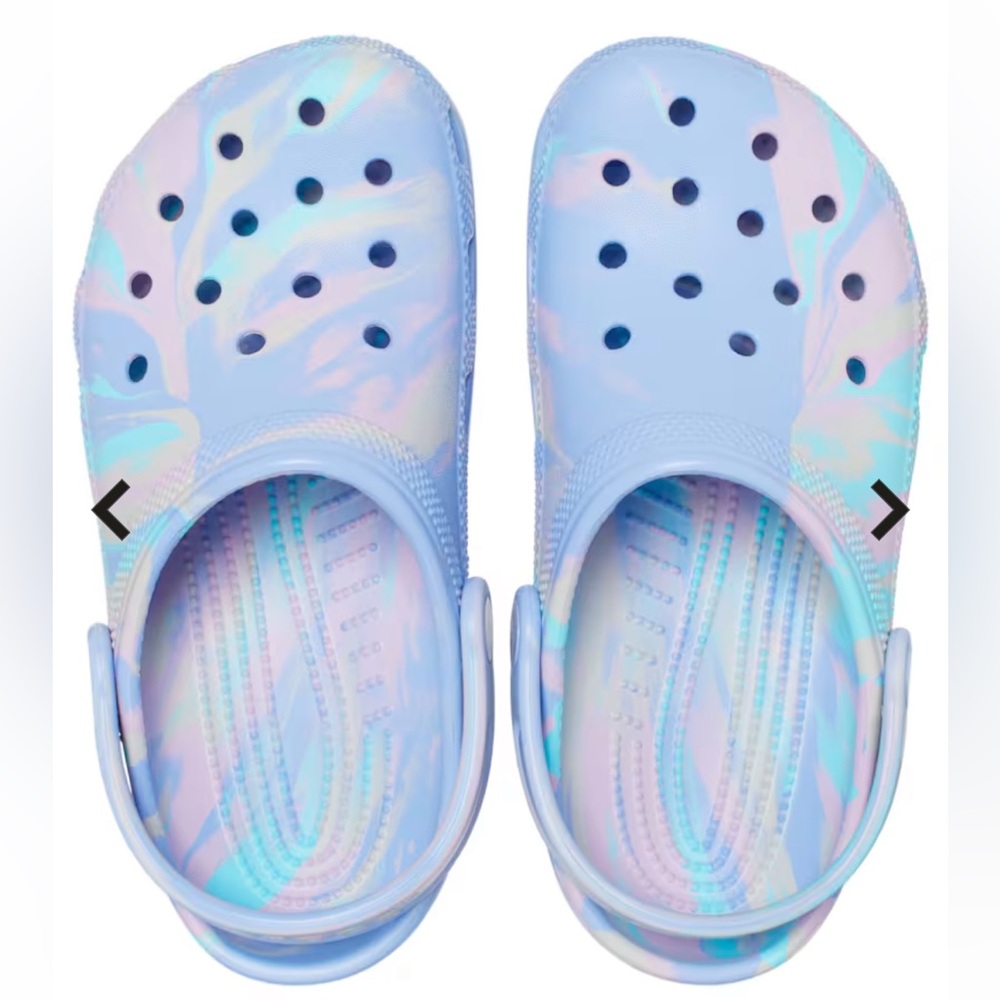 Crocs Classic Marbled Clogs for Kids - Moon Jelly
